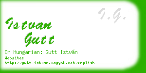istvan gutt business card